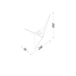 Светильник настенный GW TRIK черный, 3000K, GW-9103-3-BL-WW
