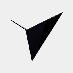 Корпус светильника TRIK черный, треугольная форма, ракурс сбоку