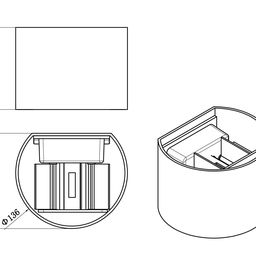Светильник настенный GW TAPE белый, 3000K, GW-A310R-6-WH-WW