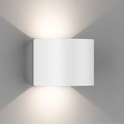 Светильник настенный белый, симметричная засветка стены