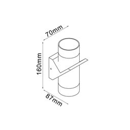 Светильник настенный GW SPRUT черный, GW-A213-6-BL-WW