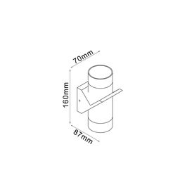 Светильник настенный GW SPRUT черный, GW-A213-6-BL-WW
