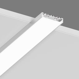 Алюминиевый профиль с экраном, вид под углом