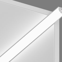 Угловой профиль SF-1616 с экраном, установлен в углу