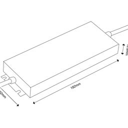Блок питания для светодиодных лент TPW, 100 W Влагозащитный, 12 V, MTPW-100-12
