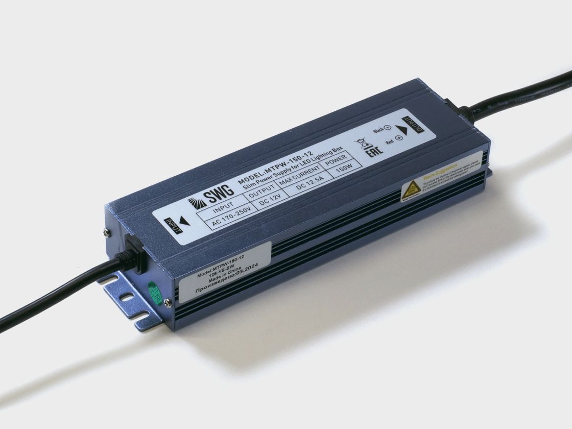 Герметичный блок питания SWG MTPW-150-12, вид сверху