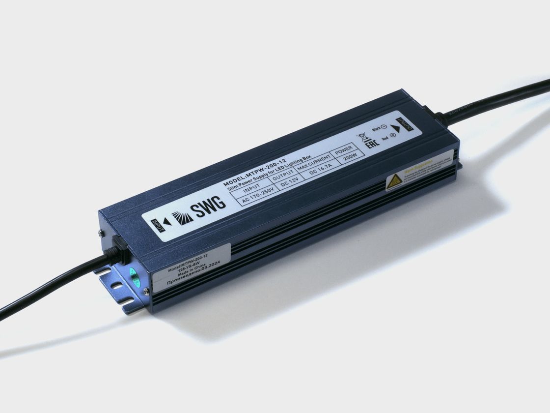 Герметичный блок питания SWG MTPW-200-12, вид сверху