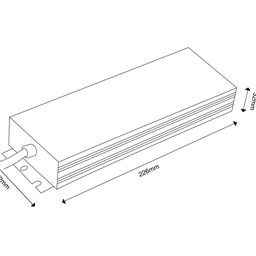 Блок питания для светодиодных лент TPW, 300 W Влагозащитный, 12 V, MTPW-300-12