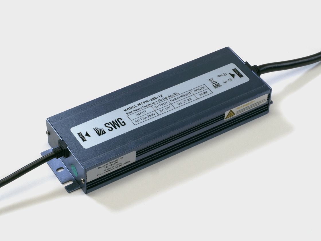 Герметичный блок питания SWG MTPW-350-12, вид сверху