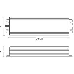 Блок питания для светодиодных лент TPW, 350 W Влагозащитный, 12 V, MTPW-350-12