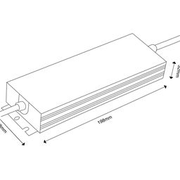 Блок питания для светодиодных лент TPW, 150 W Влагозащитный, 24 V, MTPW-150-24