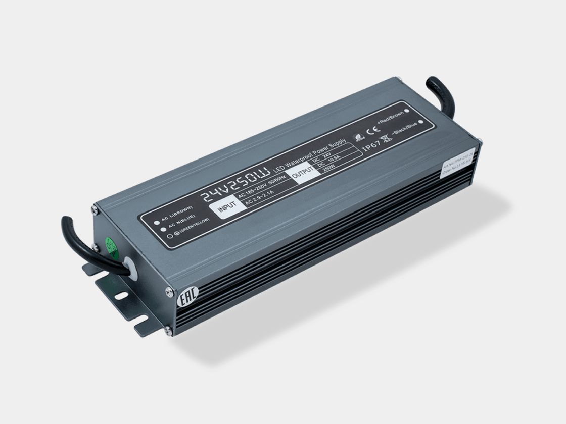 Герметичный блок питания 24 В 250 Вт, корпус алюминий
