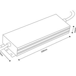 Блок питания для светодиодных лент TPW, 250 W Влагозащитный, 24 V, MTPW-250-24