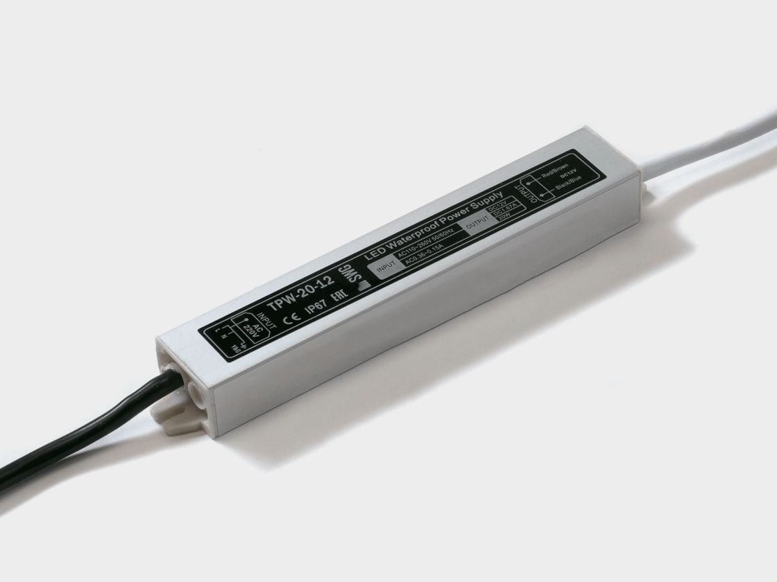 Герметичный блок питания для ленты, прямоугольный корпус