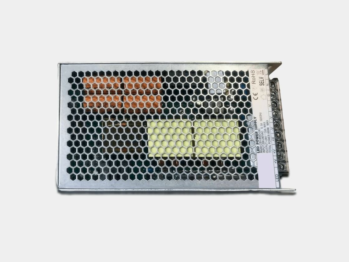 Открытый блок питания 24В IP20, вид сверху