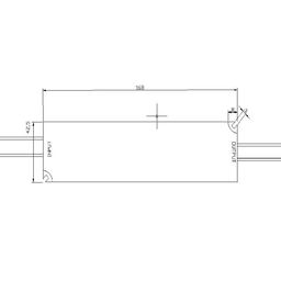 Блок питания для светодиодных лент IP 67 пластик 60 W, 12V, LV-60-12