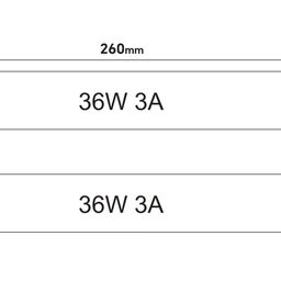 Блок питания сверxтонкий для светодиодных лент, 36 W, 12V, L-36-12