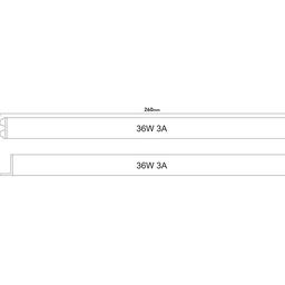 Блок питания сверxтонкий для светодиодных лент, 36 W, 12V, L-36-12