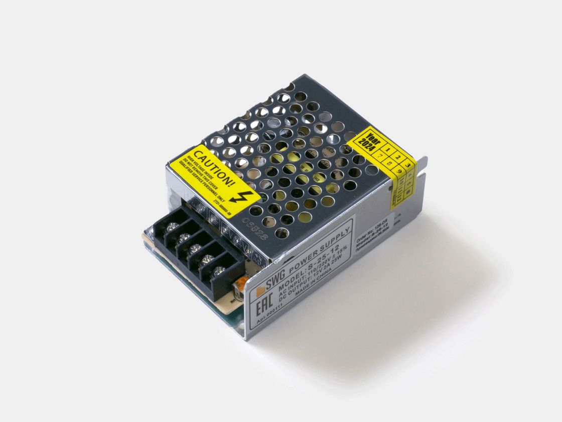 Открытый блок питания SWG S-25-12 в корпусе сетка