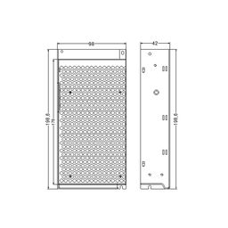 Блок питания для светодиодных лент 200W 12V, S-200-12