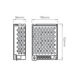 Блок питания для светодиодных лент, 24В, 60Вт, S-60-24