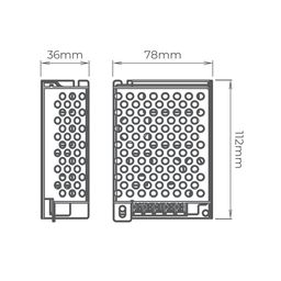 Блок питания для светодиодных лент 24 вольт 75 Вт IP20, S-75-24