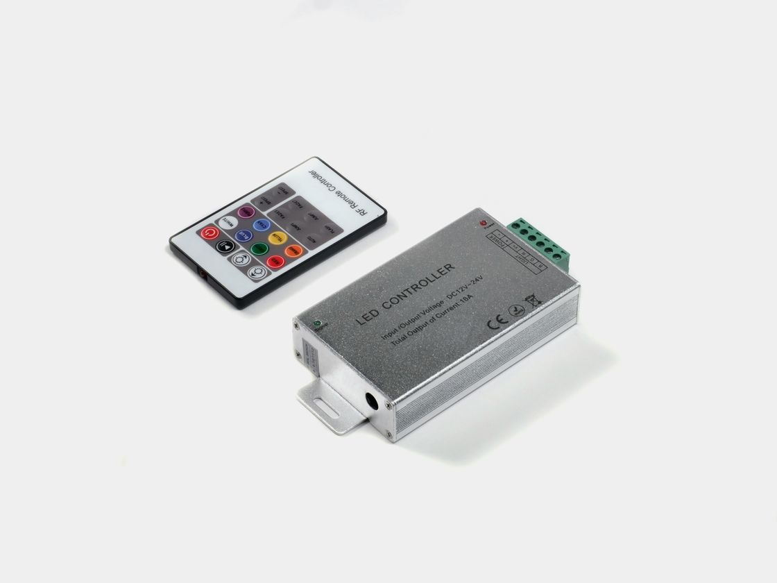 RGB RF контроллер и кнопочный пульт, вид сверху