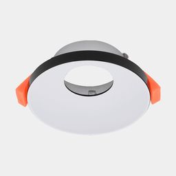 Встраиваемая рамка MR16 черно-белая с пружинными фиксаторами