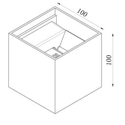 Светильник настенный GW NEXT черный, 3000K, GW-A310-6-BL-WW
