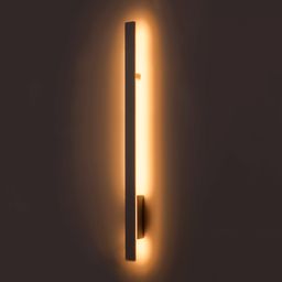 Настенный линейный светильник L-CROSS, боковой вид, подсветка