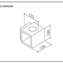 Светильник настенный JY KUB белый, LW-A0100A-WH-WW