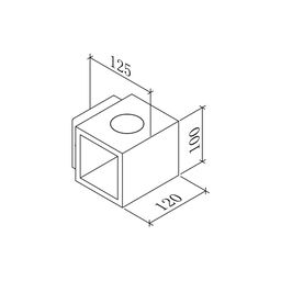 Светильник настенный JY KUB белый, LW-A0100A-WH-WW