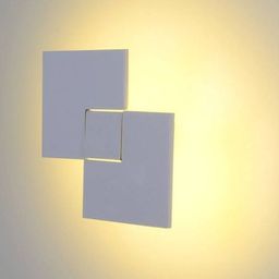 Настенный LED светильник белый, световой ореол на стене