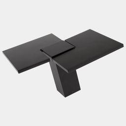 Вид сверху на черный настенный светильник