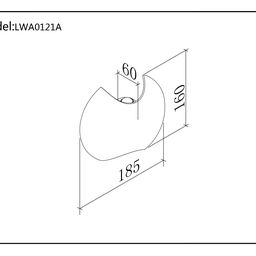 Светильник настенный JY BRAND белый, 3000K, LW-A0121A-WH-WW