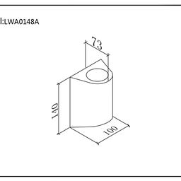 Светильник настенный JY ZIMA белый, LW-A0148A-WH-WW