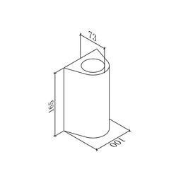Светильник настенный JY ZIMA-2 белый, LW-A0148B-WH-WW