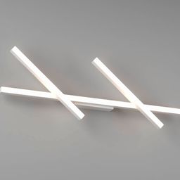 Светильник настенный белый в интерьере, тёплое свечение