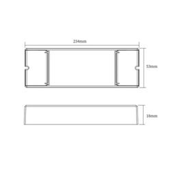 Ультратонкий блок питания для светодиодных лент в металлическом корпусе, IP20, 150W, 12V, XT-150-12