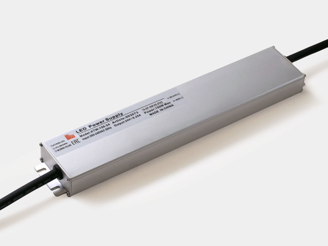Ультратонкий блок питания 24В 150Вт IP67, металлический корпус