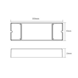 Ультратонкий блок питания для светодиодных лент в металлическом корпусе, IP67, 200W, 24V, XTW-200-24