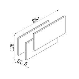 Светильник настенный GW белый, 3000K, GW-6809-12-WH-WW