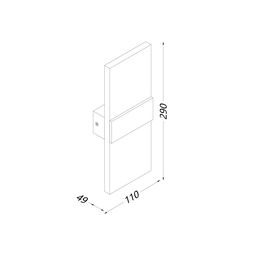Светильник настенный GW KASPER, GW-3250-6-WH-WW