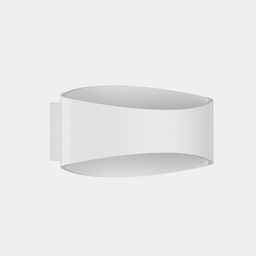 Настенный светильник белый, вид под углом