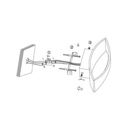 Схема крепления бра к стене, клеммная колодка