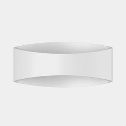 Белый алюминиевый корпус бра, фронтальный ракурс