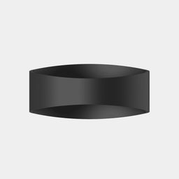 Корпус бра черный, вид спереди на белом