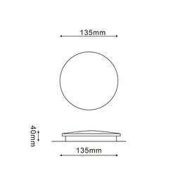 Светильник настенный GW CIRCUS черный, 3000K, 6 Вт, GW-8663S-6-BL-WW