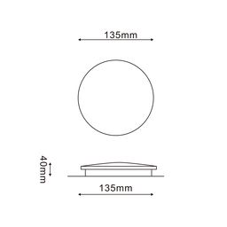 Светильник настенный GW CIRCUS черный, 4000K, 6 Вт, GW-8663S-6-BL-NW