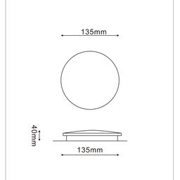 Светильник настенный GW CIRCUS черный, 4000K, 6 Вт, GW-8663S-6-BL-NW